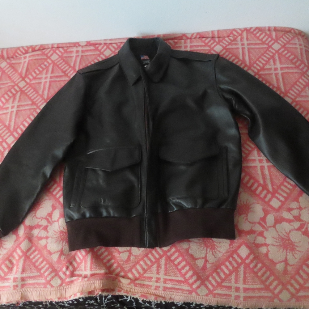 US Wings Indiana Jones Leather Jacket. Made in USA Sz M NWOT